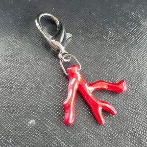 Isaia Napoli Red Coral Charm Clasp